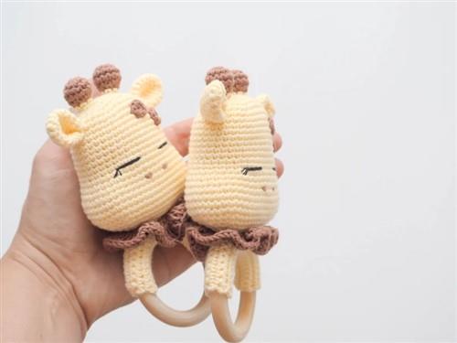 Crochet Giraffe rattleteether PDF Sewing Pattern