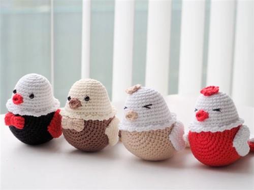 Crochet Valentine Birds PDF Sewing Pattern