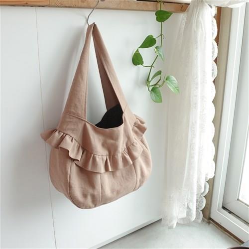 Frill Hobo Bag sewing Pattern, Frill Shoulder Bag pattern, Frill Tote Bag pattern, 3 sizes, Cute Bag sewing Pattern, Beginner Sewing