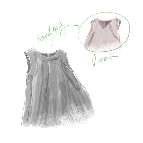 Easy Pattern, A Line Sleeveless Dress PDF Sewing Pattern for Women, Tank Top Dress Pattern, Long Dress Pattern, V-Neck Dress, Pockets