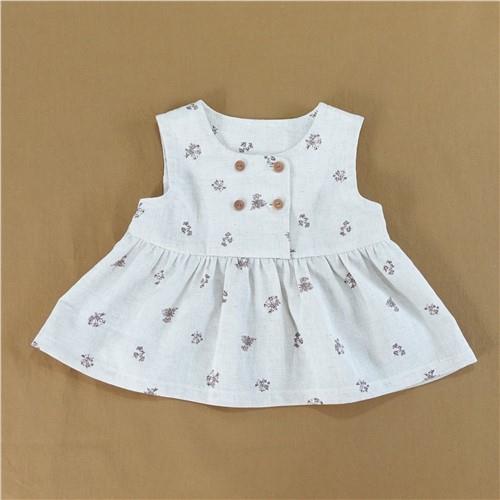 Sleeveless Double Button Dress PDF Sewing Pattern