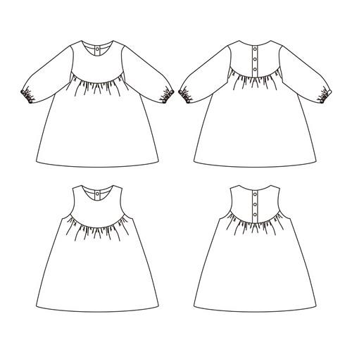 Puff Sleeve Dress PDF Sewing Pattern