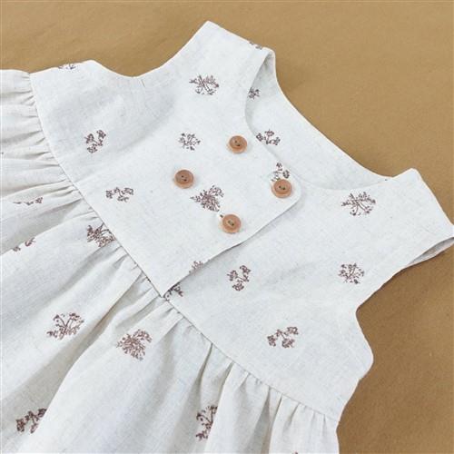 Sleeveless Double Button Dress PDF Sewing Pattern