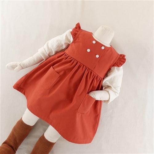 Sleeveless Double Button Dress PDF Sewing Pattern
