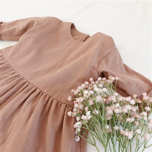Low Waist Drop Shoulder Shirring Dress PDF Sewing Pattern