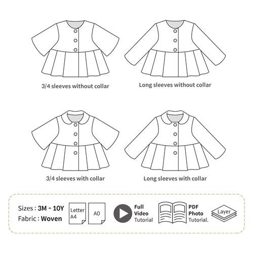 Baby Jacket PDF Sewing Pattern
