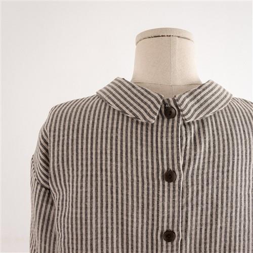 Minimalist Drop Shoulder Collar Back Button Shirt For Women PDF Sewing Pattern