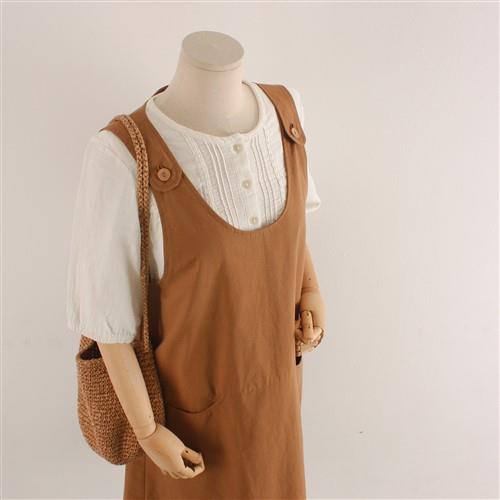 A Line Overall Jumper Dress For Women PDF Sewing Pattern