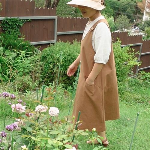 A Line Overall Jumper Dress For Women PDF Sewing Pattern