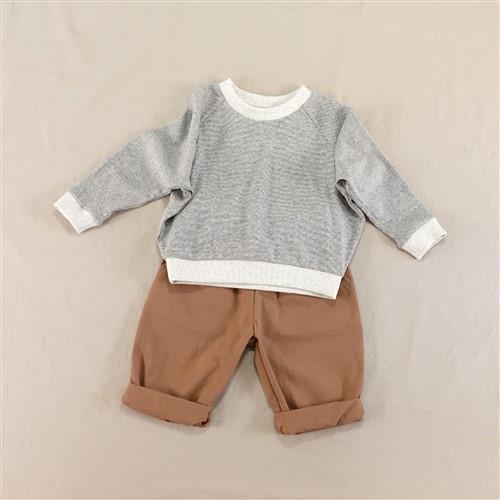Kid Raglan Sleeve Oversized T-Shirt PDF Sewing Pattern