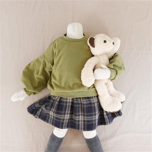 Baby Drop Shoulder Puff Sleeve Top Oversized T-Shirts Knit PDF Sewing Pattern