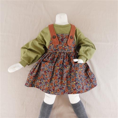 Baby Drop Shoulder Puff Sleeve Top Oversized T-Shirts Knit PDF Sewing Pattern