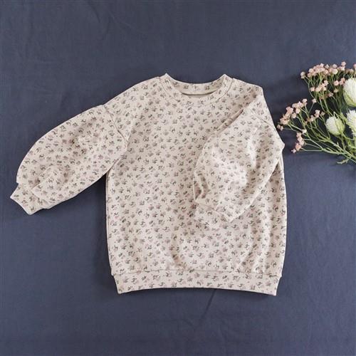 Baby Drop Shoulder Puff Sleeve Top Oversized T-Shirts Knit PDF Sewing Pattern
