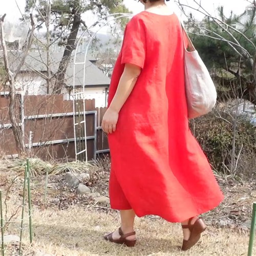 Drop Shoulder Dress PDF Sewing Pattern for Women