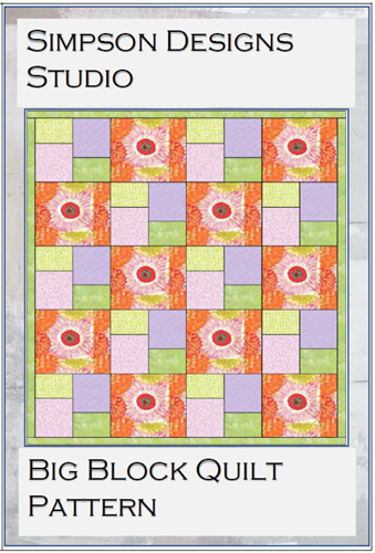 Big Block Quilt PDF Sewing Pattern Big Block Quilt PDF Sewing Pattern