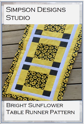 Bright Sunflower Table Runner Pattern PDF by Simpson Designs Studio Bright Sunflower Table Runner Pattern PDF by Simpson Designs Studio