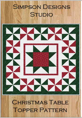 Christmas Quilt Table Topper PDF Sewing Pattern Christmas Quilt Table Topper PDF Sewing Pattern