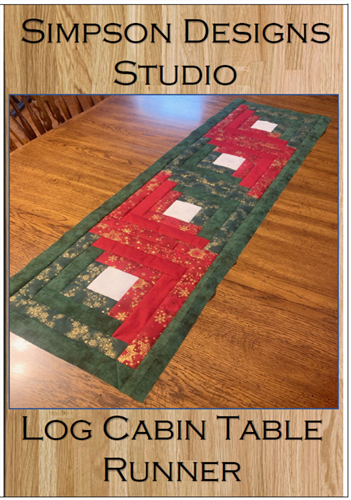 Log Cabin Table Runner Pattern PDF by Simpson Designs Studio Log Cabin Table Runner Pattern PDF by Simpson Designs Studio