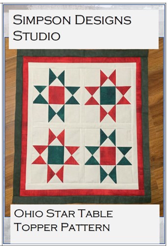 Ohio Star Table Topper Pattern PDF Ohio Star Table Topper Pattern PDF