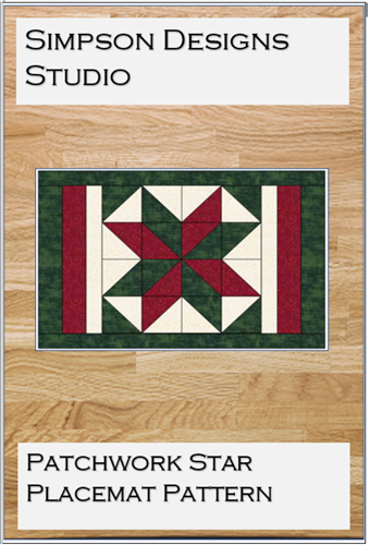 Patchwork Star Placemats Pattern PDF by Simpson Designs Studio Patchwork Star Placemats Pattern PDF by Simpson Designs Studio