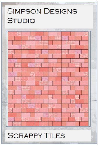 Scrappy Tiles Throw Quilt PDF Sewing Pattern Scrappy Tiles Throw Quilt PDF Sewing Pattern