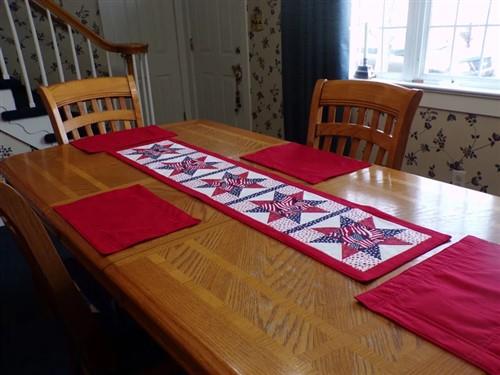 Christmas Star Table Runner PDF Sewing Pattern