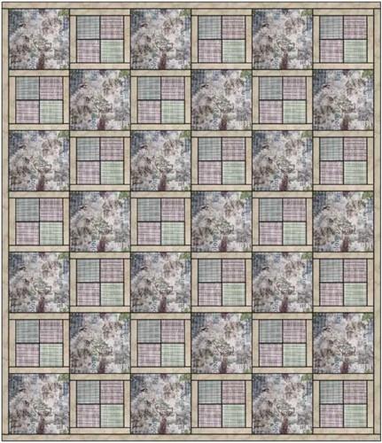 Four Patch Squares Quilt PDF Sewing Pattern