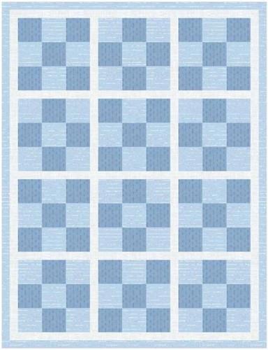 Nine Patch Squares Quilt PDF Sewing Pattern