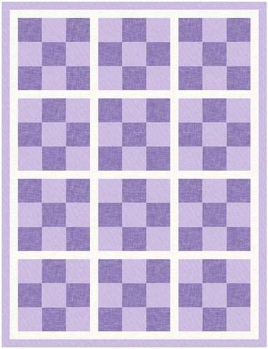 Nine Patch Squares Quilt PDF Sewing Pattern