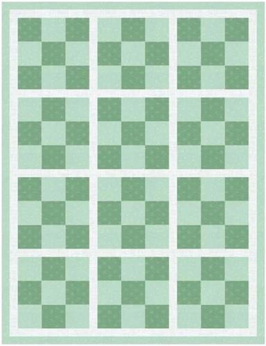 Nine Patch Squares Quilt PDF Sewing Pattern