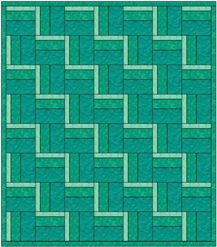 Ombre Big Block Quilt PDF Sewing Pattern