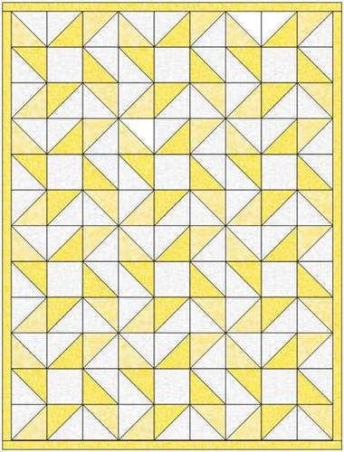 Pink Pinwheels Quilt PDF Sewing Pattern