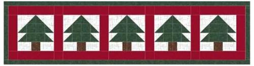 Christmas Tree Table Runner PDF Sewing Pattern