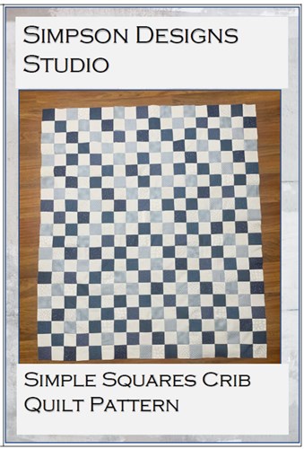 Simple Squares Crib Quilt Pattern PDF by Simpson Designs Studio Simple Squares Crib Quilt Pattern PDF by Simpson Designs Studio