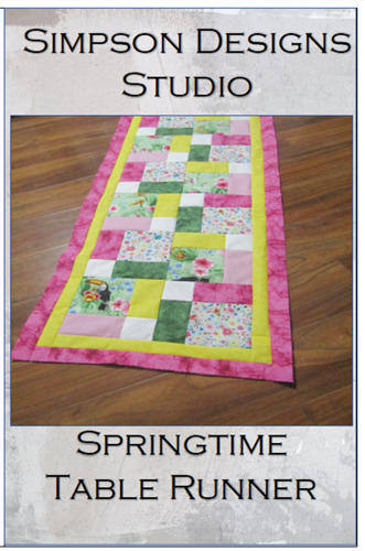 Springtime Table Runner Pattern PDF by Simpson Designs Studio Springtime Table Runner Pattern PDF by Simpson Designs Studio