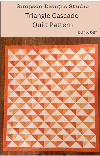 Triangle Cascade Quilt Pattern PDF Triangle Cascade Quilt Pattern PDF