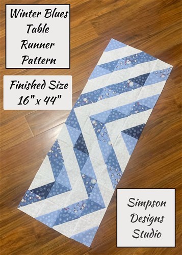 Winter Blues Table Runner Pattern PDF Winter Blues Table Runner Pattern PDF