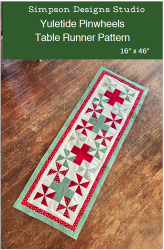 Yuletide Pinwheels Table Runner Pattern Yuletide Pinwheels Table Runner Pattern