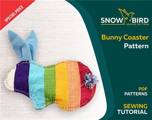 Bunny Coaster PDF Sewing Pattern