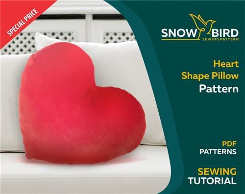 Heart Pillow PDF Sewing Pattern