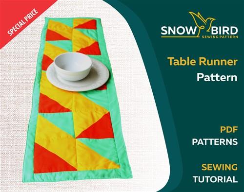 Table Runner PDF Sewing Pattern