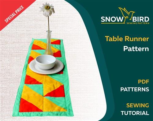 Table Runner PDF Sewing Pattern