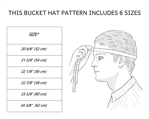 Reversible Bucket Hat (6 sizes)