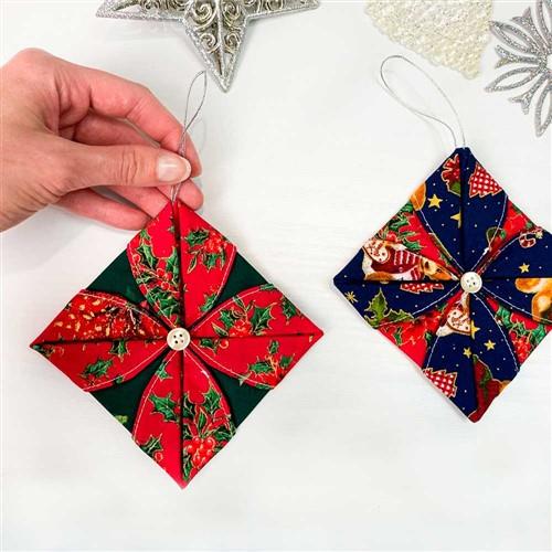 Rhomb Christmas Ornaments PDF Sewing Pattern