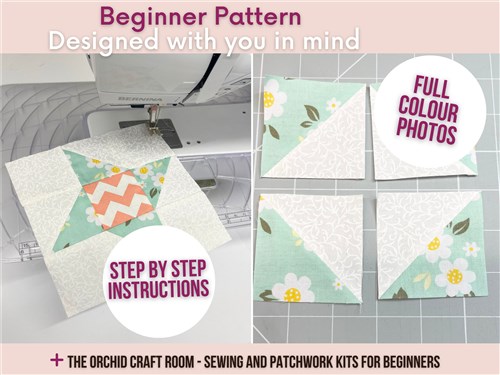 Friendship Star Block PDF Sewing Pattern