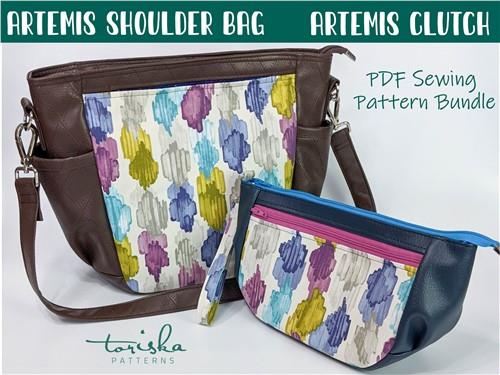 Artemis Clutch & Shoulder Bag Sewing PDF Pattern Bundle