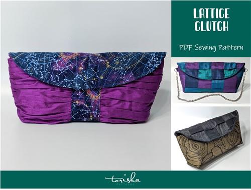 Beginner Clutch Purse Sewing PDF Pattern