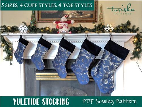 Christmas Stocking Sewing PDF Pattern