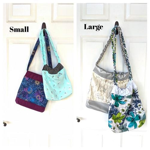 Slouchy Braided Handle Boho Bag Sewing PDF Pattern