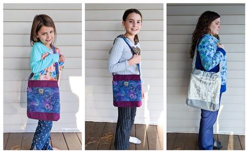Slouchy Braided Handle Boho Bag Sewing PDF Pattern